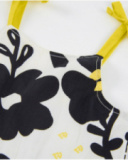 Top pour fille en tissu avec volant en bas