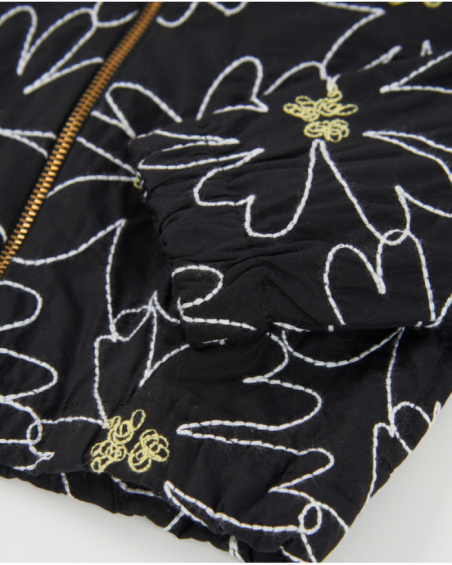 Veste pour fille en tissu avec imprimé floral