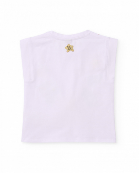 T-shirt en maille sans manches pour fille