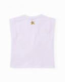 T-shirt en maille sans manches pour fille