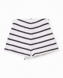 Jupe-short en maille pour fille avec design asymétrique