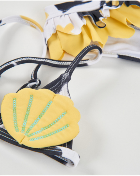 Bikini en maille pour fille avec détails à sequins