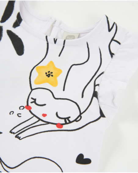 Robe en maille pour fille avec imprimé sirènes