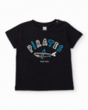 T-shirt en maille pour garçon avec imprimé requin