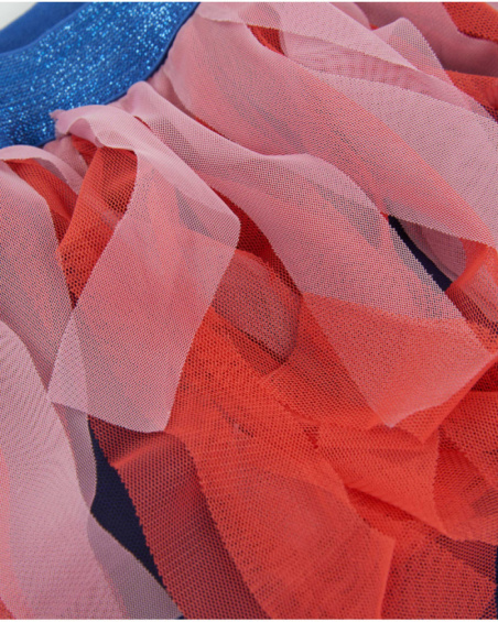 Jupe pour fille en tissu avec couches de tulle