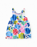 Robe en maille pour fille avec bretelles nouées