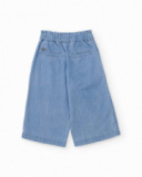 Pantalon pour fille en tissu en denim clair