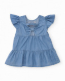 Robe pour fille en tissu en denim doux