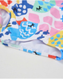 Maillot de bain en maille pour fille avec ouvertures sur les côtés