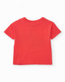 T-shirt garçon en maille avec imprimé baleine