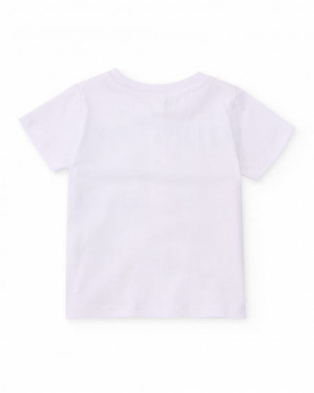 T-shirt garçon en maille à motif rayé