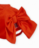 Casquette fille en tissu tissé avec cœur à sequins