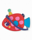 Sac fille en tissu tissé avec motif poisson