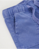 Bermuda garçon en tissu tissé avec taille ajustable