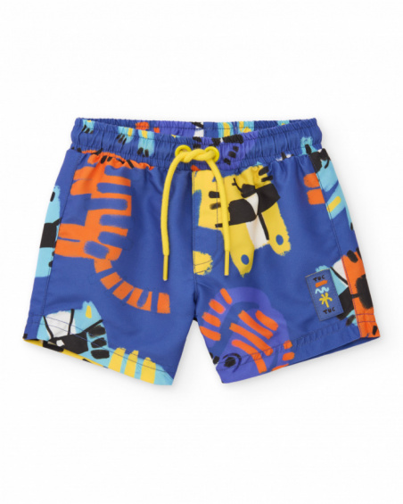 Maillot de bain pour garçon en toile avec motif tigres