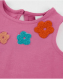 T-shirt pour fille en maille avec volant sur le côté