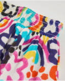 Jupe pour fille en toile avec imprimé floral intégral