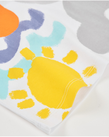 T-shirt pour fille en maille avec manches froncées