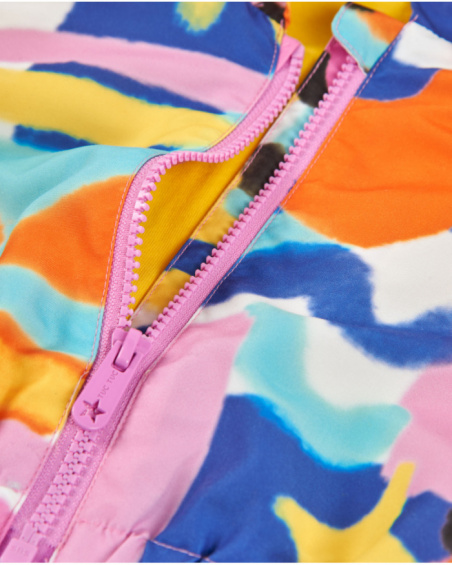 Veste pour fille en toile avec motif abstrait