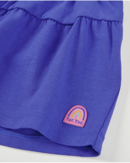 Short pour fille en maille au design fluide