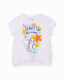 T-shirt pour fille en maille avec nœud décoratif