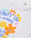 T-shirt pour fille en maille avec nœud décoratif