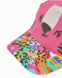 Casquette pour fille en toile avec petites oreilles en tissu