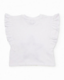 T-shirt pour fille en maille avec étoile texturée