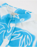 Chemise pour fille en toile avec bas élastiqué