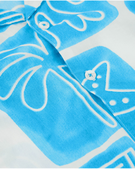 Chemise pour garçon en toile avec tissu léger