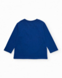 T-shirt pour garçon en maille avec imprimé de crabes