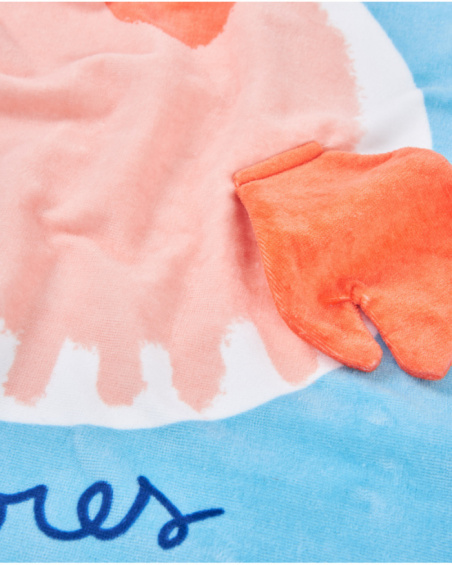 Serviette pour fille en maille avec tissu doux