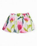 Jupe pour fille en toile avec motif floral