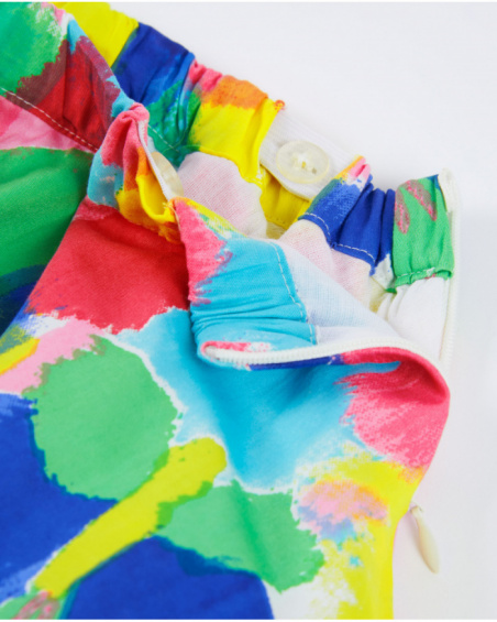 Jupe pour fille en toile avec imprimé tacheté