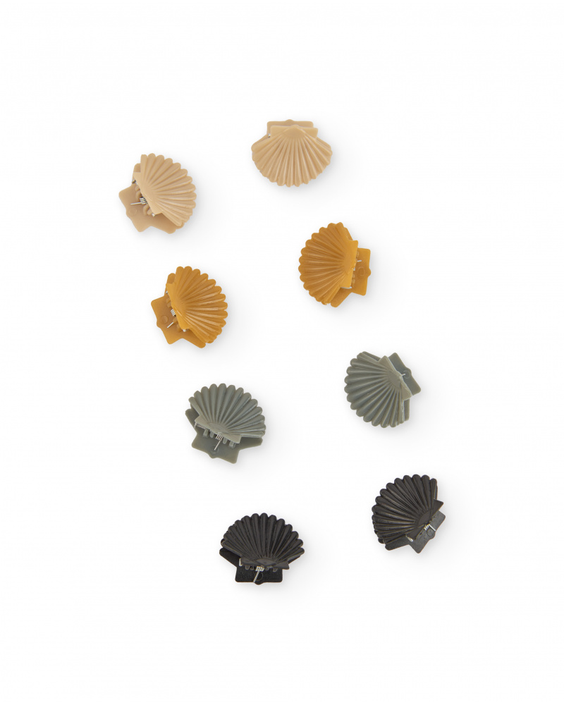 Lot de barrettes fille en forme de coquillage