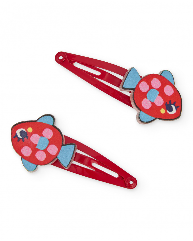 Lot de barrettes fille avec décorations de poisson