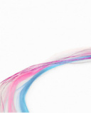 Barrette pour fille avec longues fibres colorées