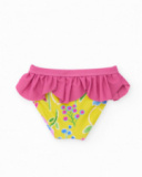 Bas de bikini fille en maille avec volant décoratif