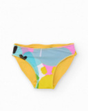 Bas de bikini fille en maille au design réversible