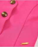 Gilet fille en maille avec boutons métalliques