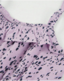 Combinaison fille en maille avec volant à l’encolure