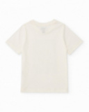 T-shirt garçon en maille avec imprimé photo