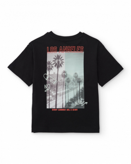 T-shirt garçon en maille au style urbain