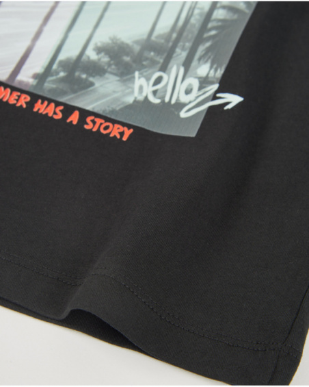 T-shirt garçon en maille au style urbain