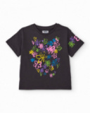 T-shirt fille en maille avec imprimé floral
