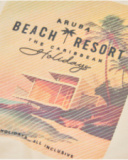 T-shirt garçon en maille avec imprimé caribéen