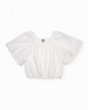 Blouse fille en maille avec manches amples