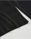 Pantalon fille en maille côtelée