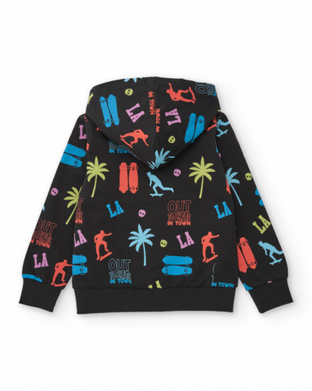 Sweat-shirt garçon en maille de style urbain