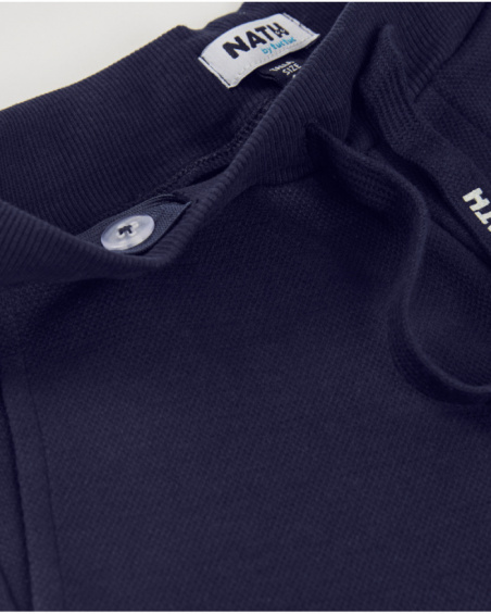 Bermuda garçon en maille au tissu doux